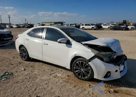 2015 Toyota Corolla S Plus z USA, uszkodzony, nr VIN 5YFBURHE4FP291389
